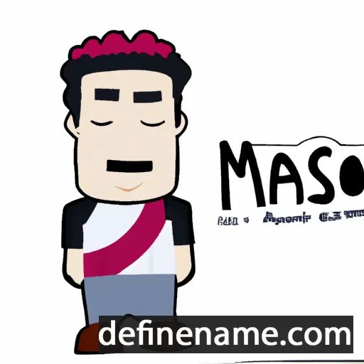 cartoon of the name Mansor