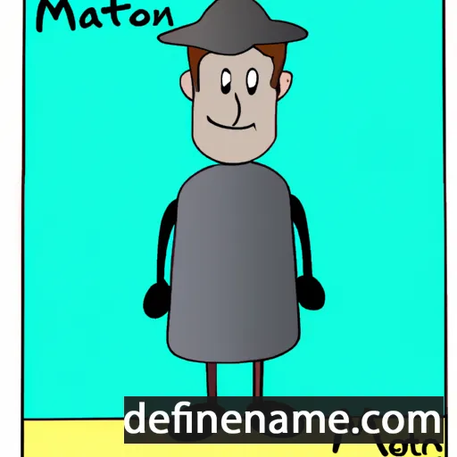 cartoon of the name Manton