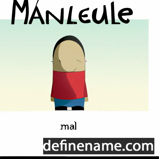 cartoon of the name Manueli