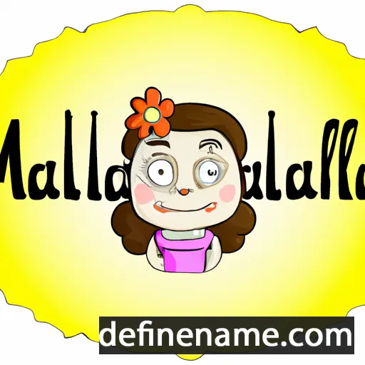 cartoon of the name Manuella