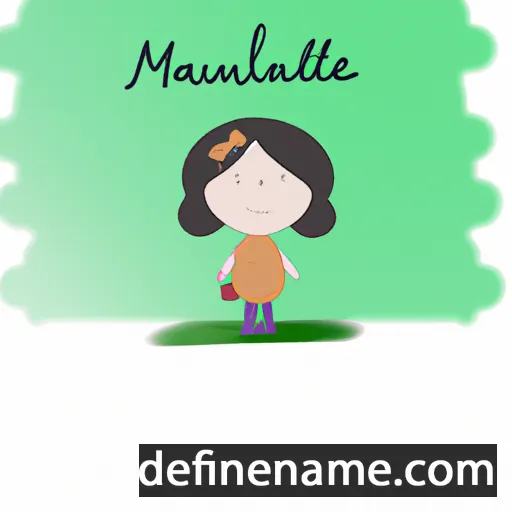 cartoon of the name Manuella