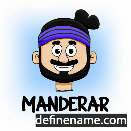 cartoon of the name Manvinder