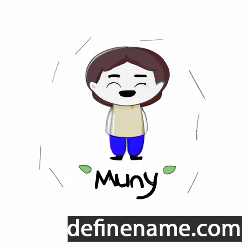 cartoon of the name Manyu