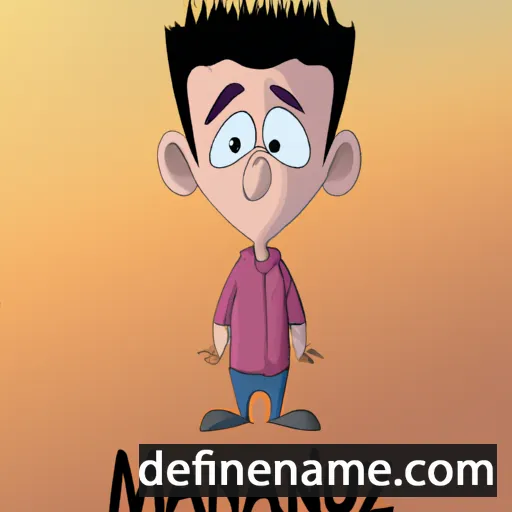 cartoon of the name Manzur