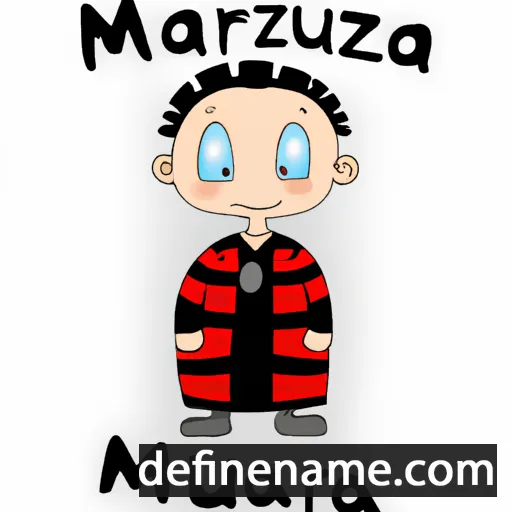 cartoon of the name Manzura