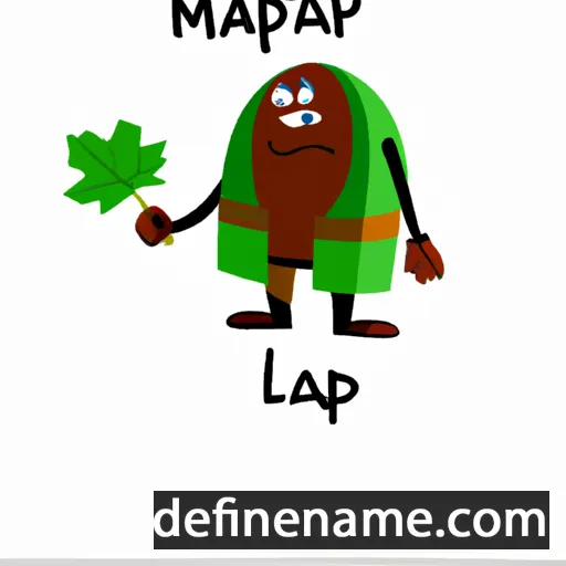 cartoon of the name Mapal