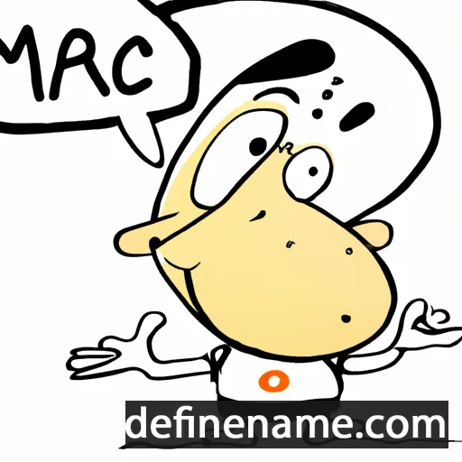 cartoon of the name Marac