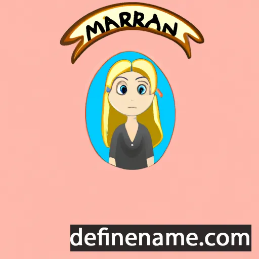 cartoon of the name Maraina