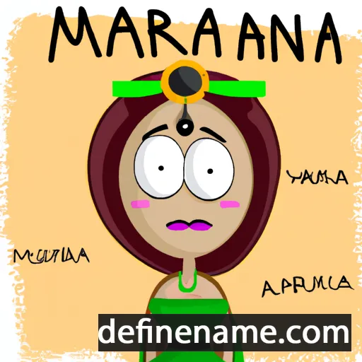 cartoon of the name Marana