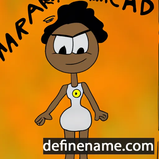 cartoon of the name Marc'Andria