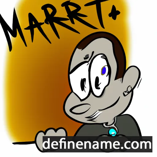 cartoon of the name Marc'harit