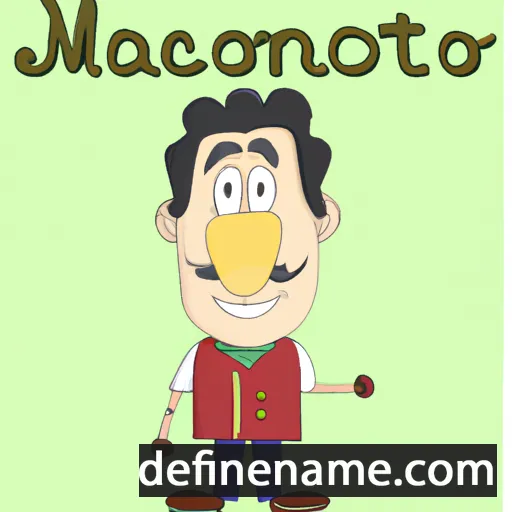 cartoon of the name Marcantonio