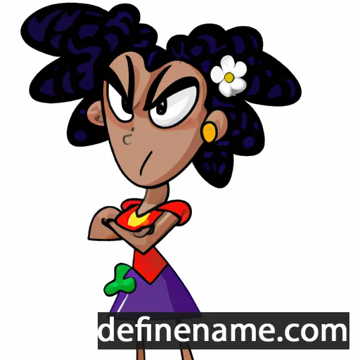 cartoon of the name Marcélie