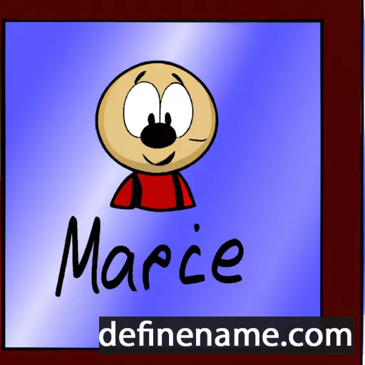 cartoon of the name Marcèl