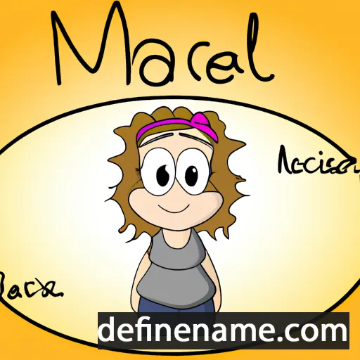 cartoon of the name Marcèla