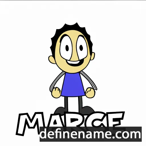 cartoon of the name Marce