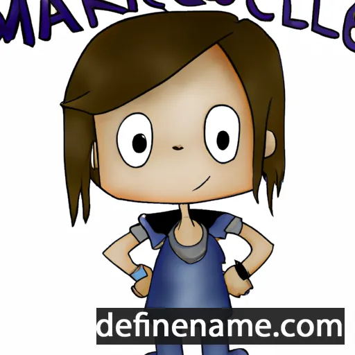 cartoon of the name Marcele