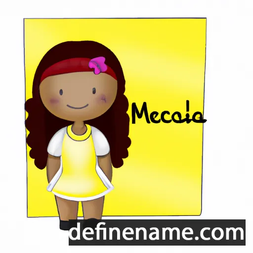 cartoon of the name Marcelia