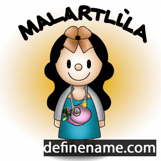 cartoon of the name Marcelita