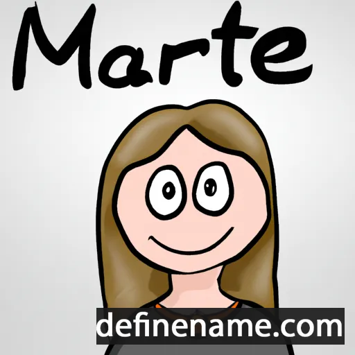 cartoon of the name Máret