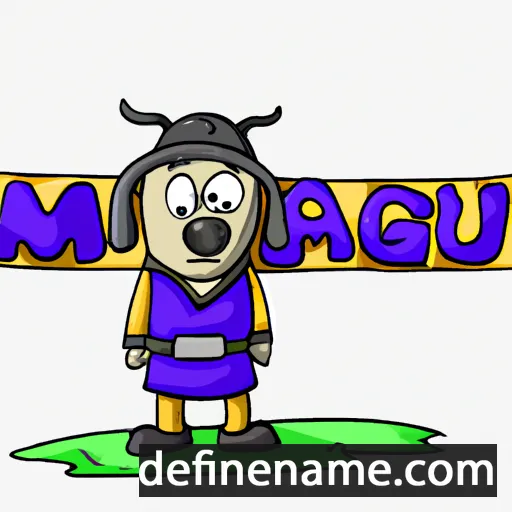 cartoon of the name Márgu