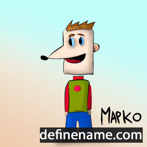 cartoon of the name Márkó