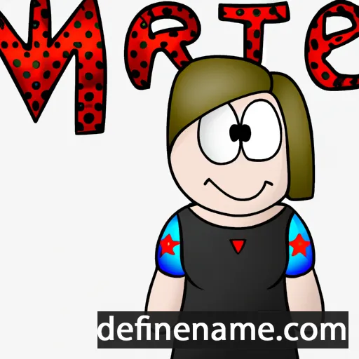 cartoon of the name Märet