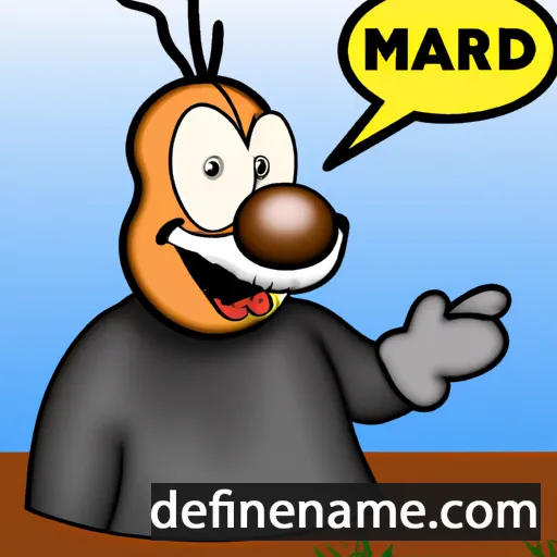 Mård cartoon