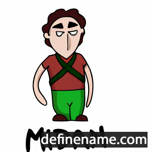 cartoon of the name Mərdan