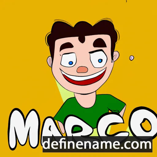 cartoon of the name Marçoch