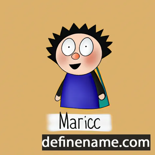 cartoon of the name Marcià