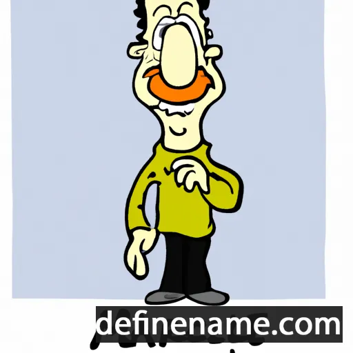 cartoon of the name Marciel