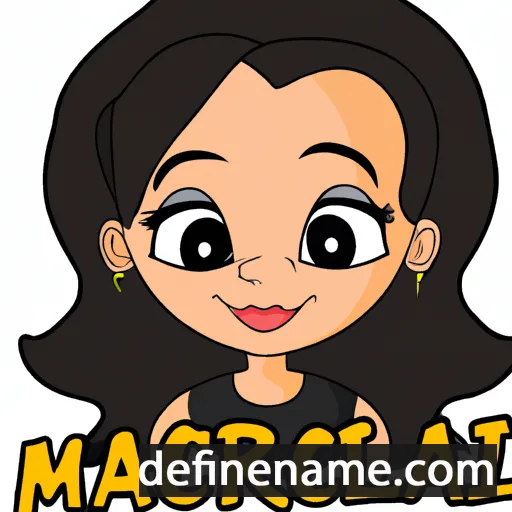 cartoon of the name Marciela