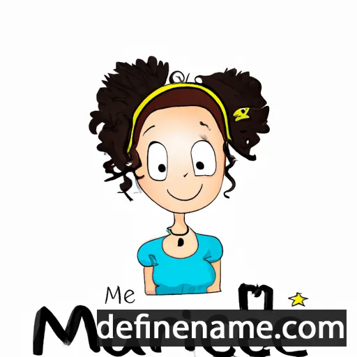 cartoon of the name Marciene