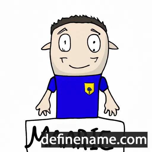 cartoon of the name Marcijan