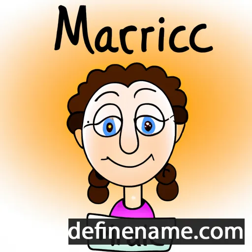 cartoon of the name Marcijana