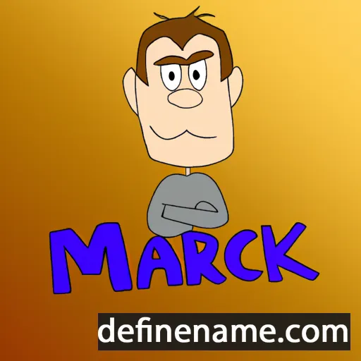 cartoon of the name Marck