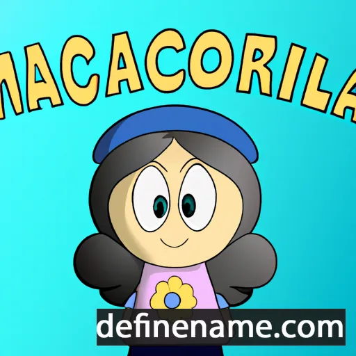 cartoon of the name Marcolina