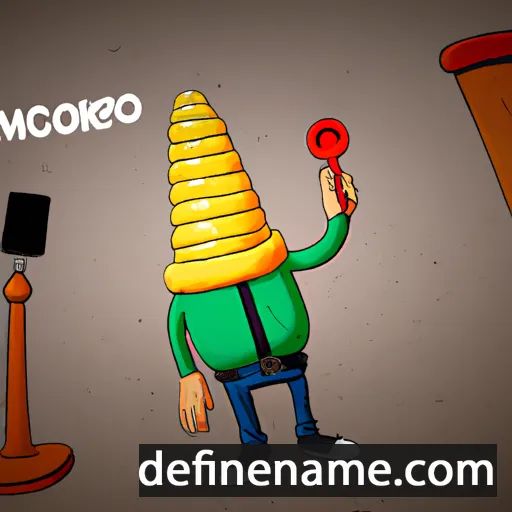 cartoon of the name Marcone