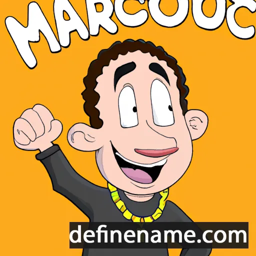 cartoon of the name Marcouf