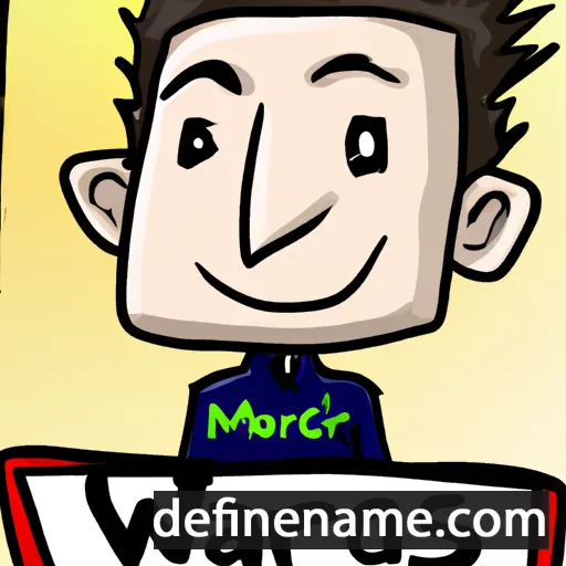 cartoon of the name Marcswith