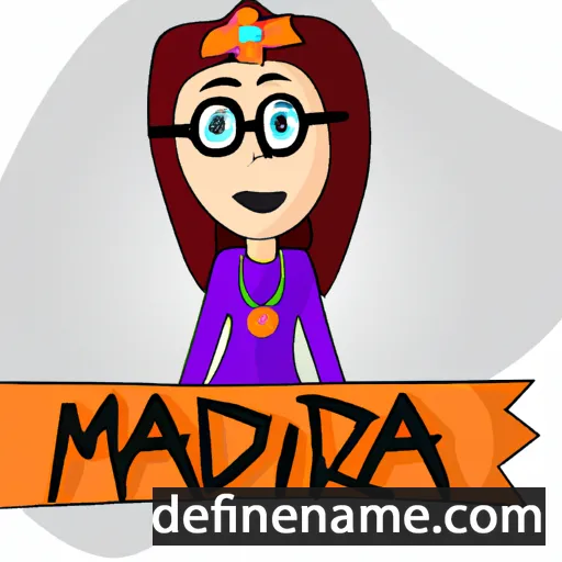 cartoon of the name Marda