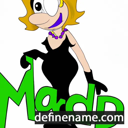 cartoon of the name Mardi