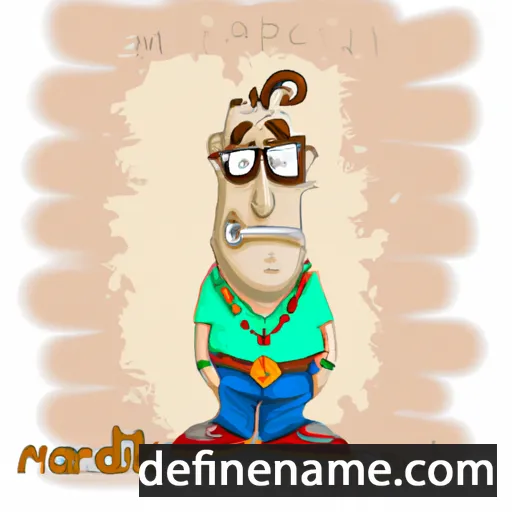 cartoon of the name Mardik