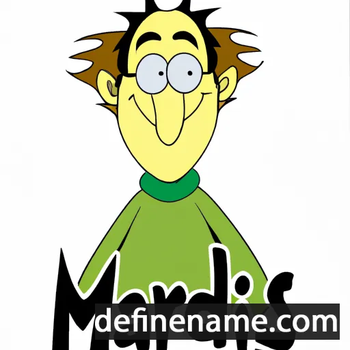 cartoon of the name Mardis