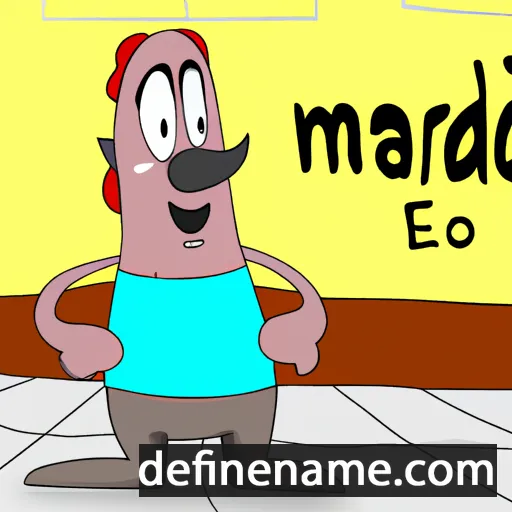 cartoon of the name Mardo