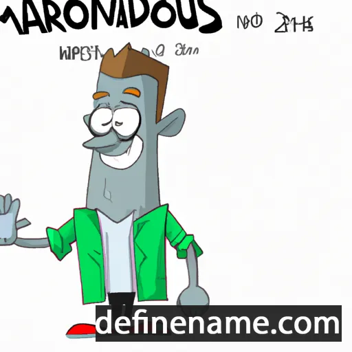 cartoon of the name Mardonius