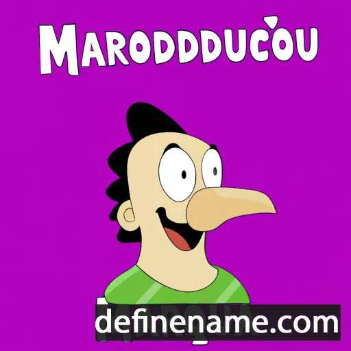 cartoon of the name Mardoqueu