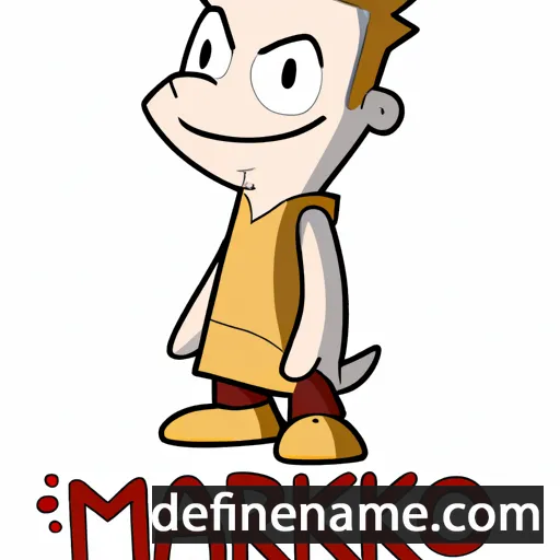 cartoon of the name Mareko