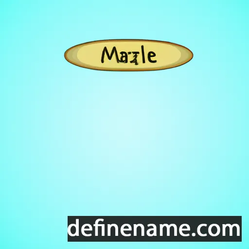 cartoon of the name Marelize